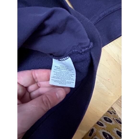 Nike Purple Snorkel Hood Womens Sweatshirt with Pockets Size L - Picture 8 of 10